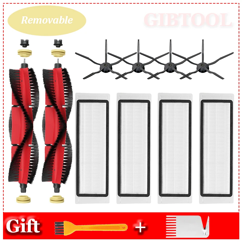 Dla Xiaomi Roborock S5 Max S50 S55 S6 czyste akcesoria wymienny szczotka rolkowa zmywalny filtr szczotka boczna Mop tkaniny Cleaner części