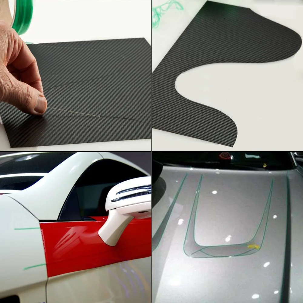 50M Knifeless Cutting Design Line Car Stickers Vinyl Film Wrap Cutting Tape Carbon Fiber Knife Car Styling Tool