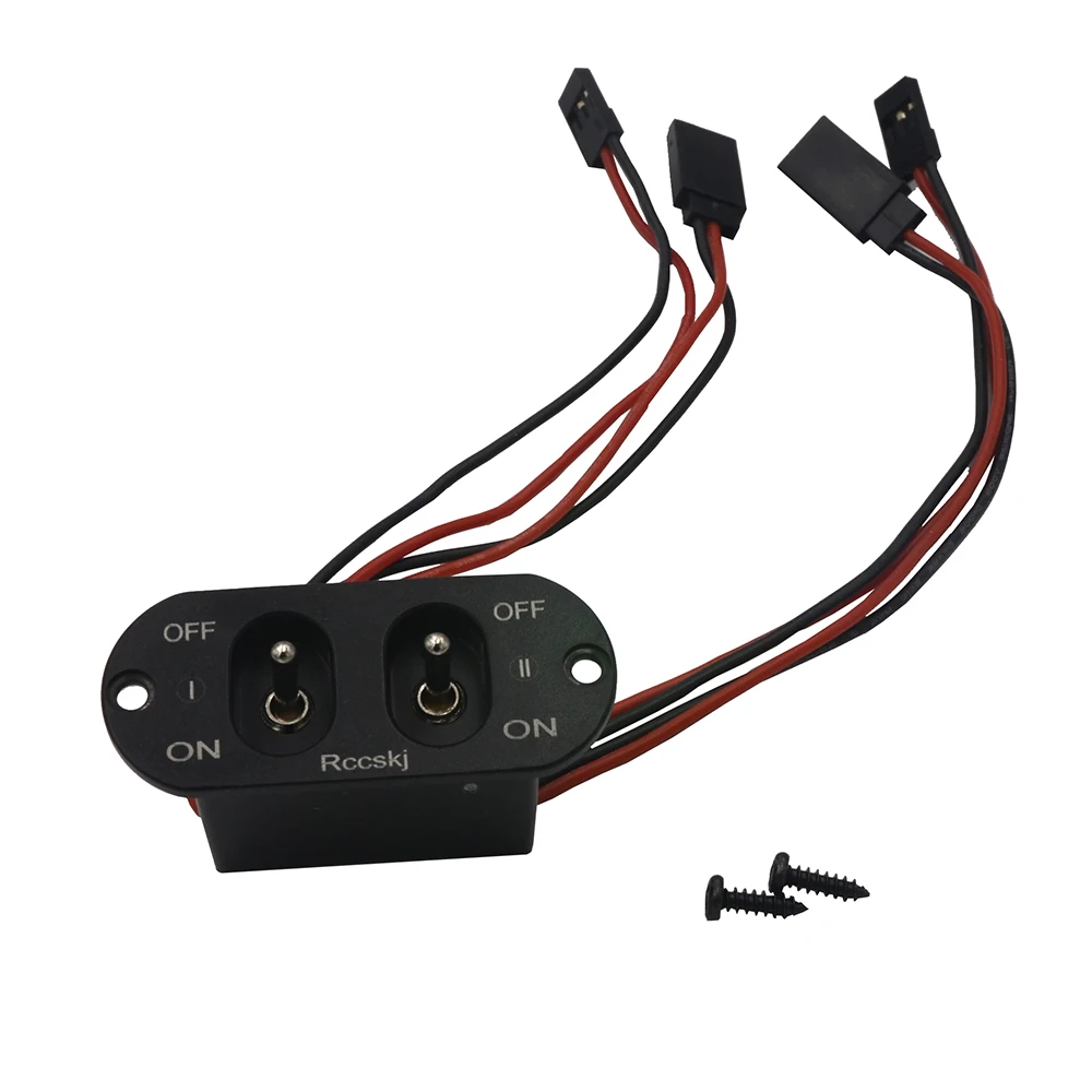 Heavy Current Dual Charging Switch Fit FUTABA/ JR Connector For RC Battery UBEC ESC Car Airplane Model