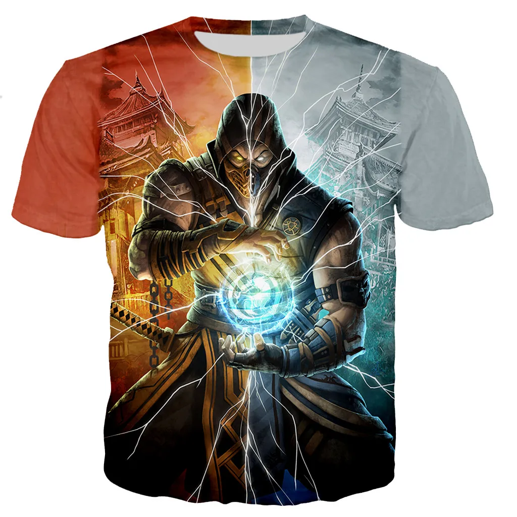 New Mortal Kombat 11 3D Print T-Shirts Game Streetwear Men Women Fashion Short Sleeve O-Neck T Shirt Kids Tees Tops Man Clothing