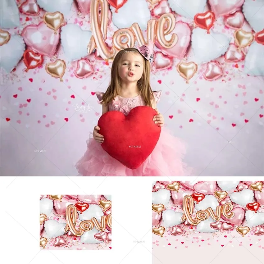 Happy Birthday Birthday Photography Background Girl Pink Balloon Smash Cake Event Party Decoration Background Photo Studio Props