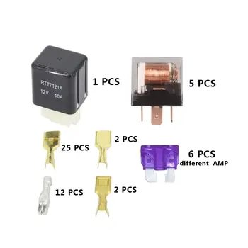 12/24V40A 6cestná pojistková skříňka pro automatické relé, sestava relé, pojistkové tablety pro pojištění automobilů, montáž pojistkové skříňky, hlavní řídicí skříňka pro karavany 10 nejlepší prodej pojistka dálkového ovládání - №10