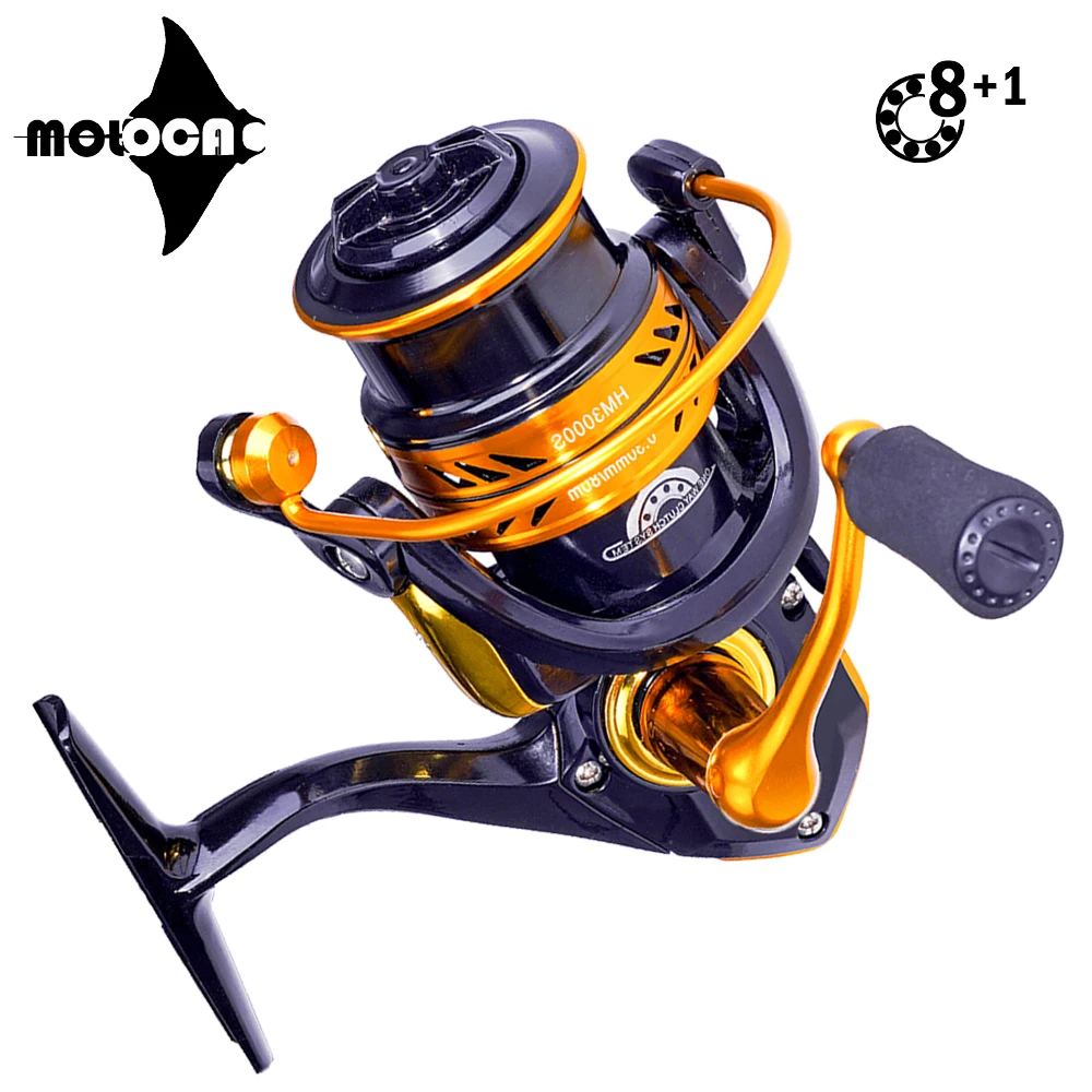 

2022 Fishing Reel Spinning 8+1BB High speed 5.0:1 Max Drag 6KG Carretilha De Pesca Accessories Mar Peche En Mer Equipamentos