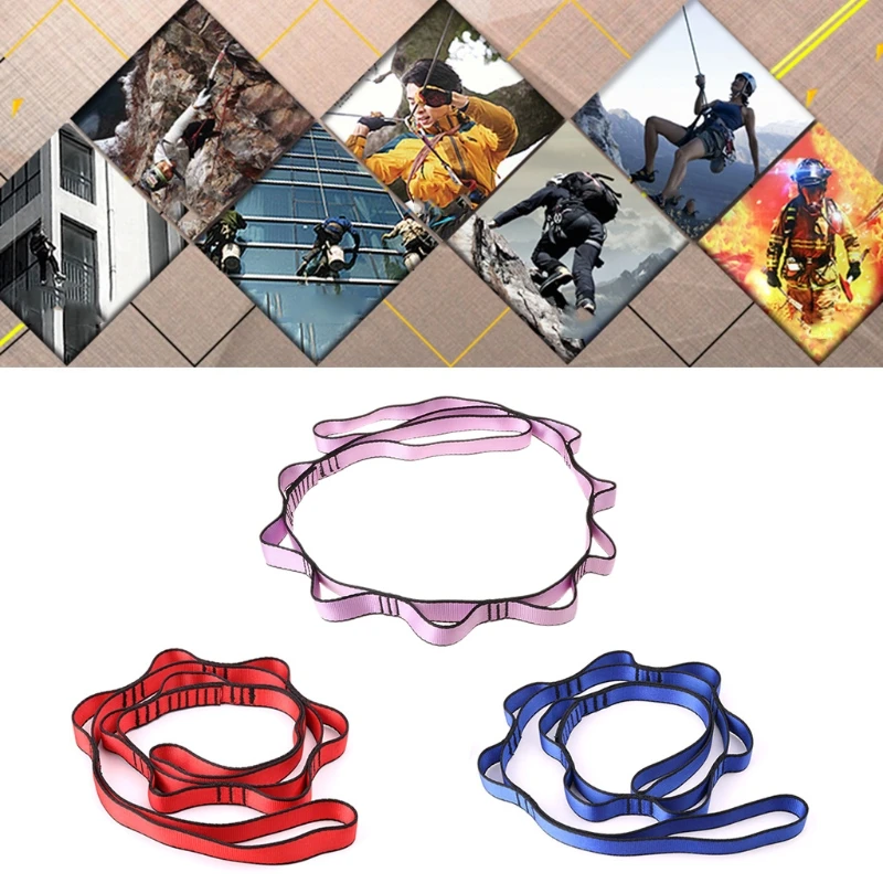 Climbing Nylon Rope With Loops Yoga Hammock Hanging Strap Bandlet