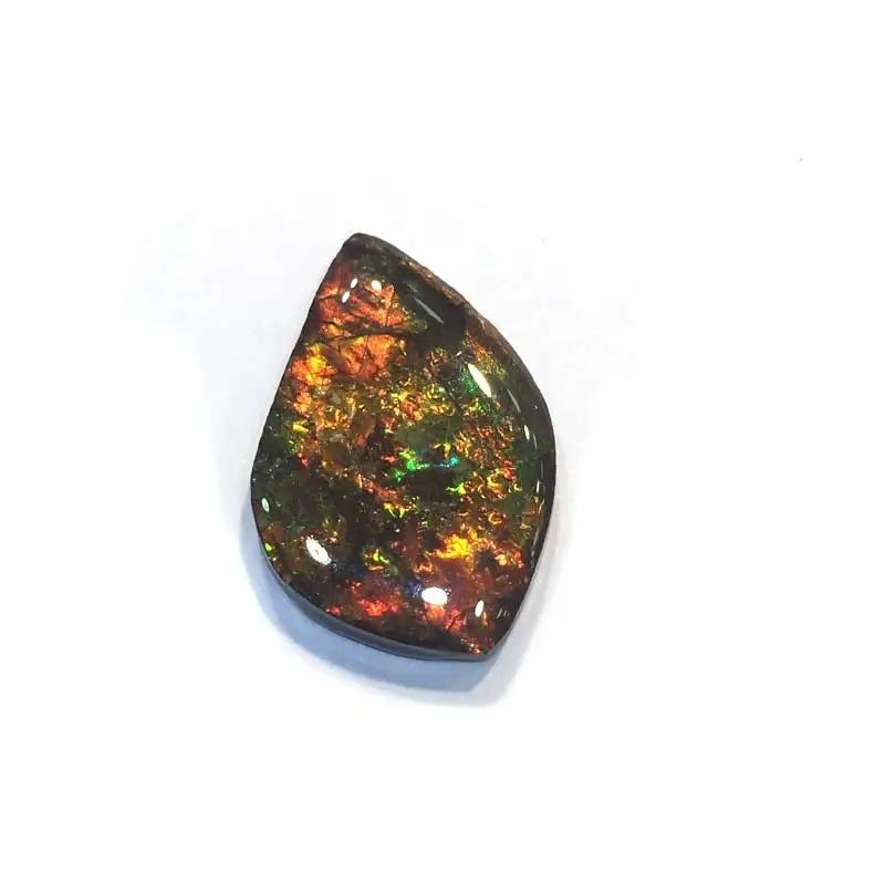 Vantj Real Natural Irregular Ammolite Loose Gemstone 1PC Ammonite DIY Jewelry Silver Gold Ring Women Party Gift Random Delivery