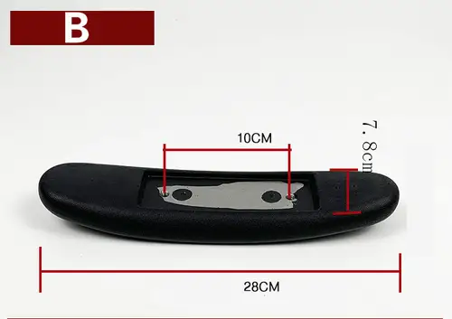 Office Chair Armrest Pad Elbow Chair Armrest Parts Pad Armrest Replacement Computer Office Chair Handle Pad Plastic Furniture - Image 13