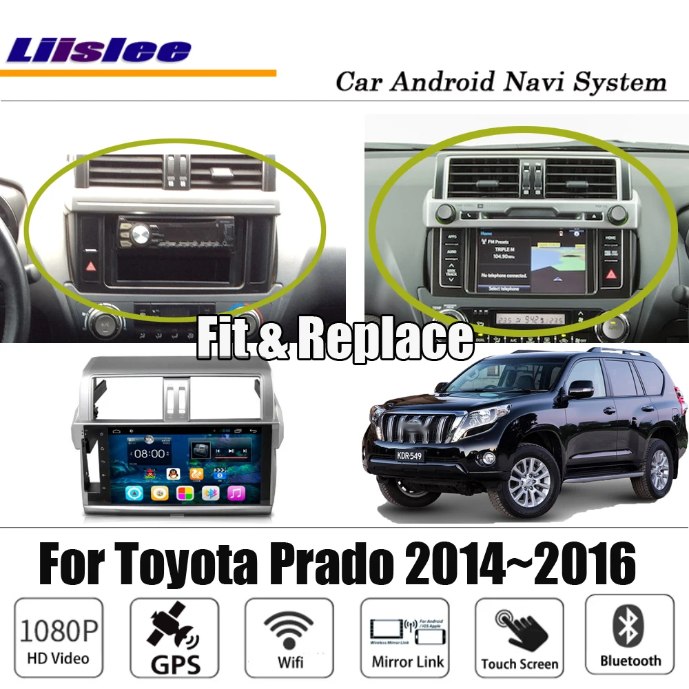 

10.1" Android For Toyota Prado 2014~2016 Stereo Carplay HD Screen NO DVD Player Map GPS Navigation Multimedia System