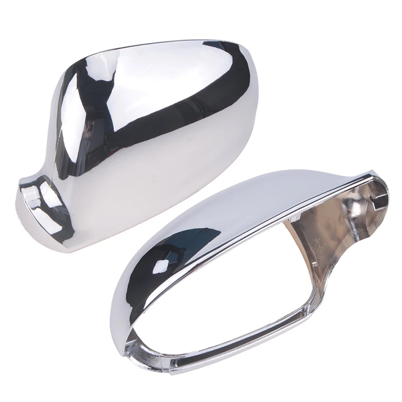 Rearview Mirror Cap Wing Side Mirror Cover Housing Chrome For VW Golf Rabbit Jetta MK5 06-09, Passat 2003-2005,Car Accessories