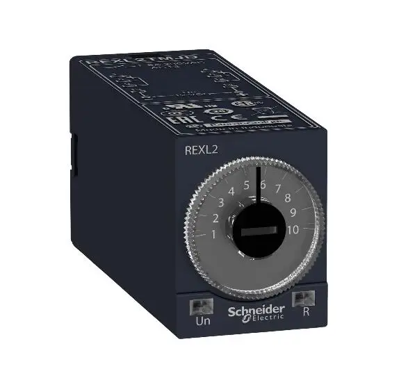 

REXL2TMBD Modular timing relay, 5 A, 2 CO, 0.1 s..100 h, on-Delay, 24 V DC