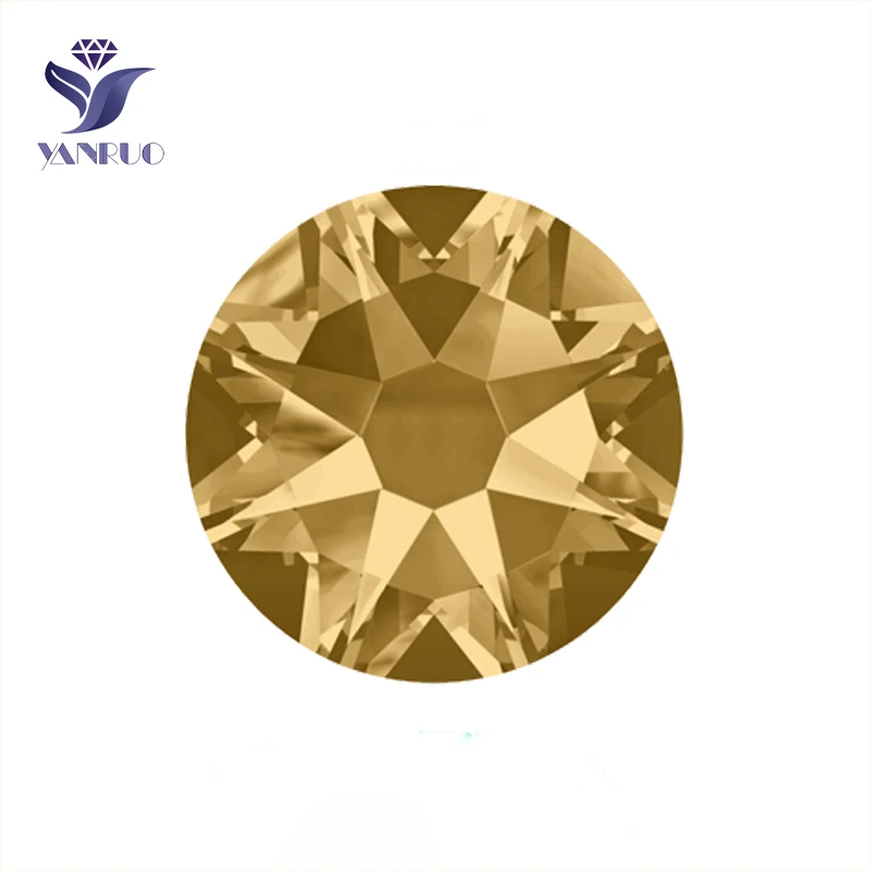 Yanruo 2088 Niet Hotfix 8 Grote 8 Kleine Diy Strass Kristal Stok Op Nagels Platte Achterkant Steentjes Voor Nail Art decoraties
