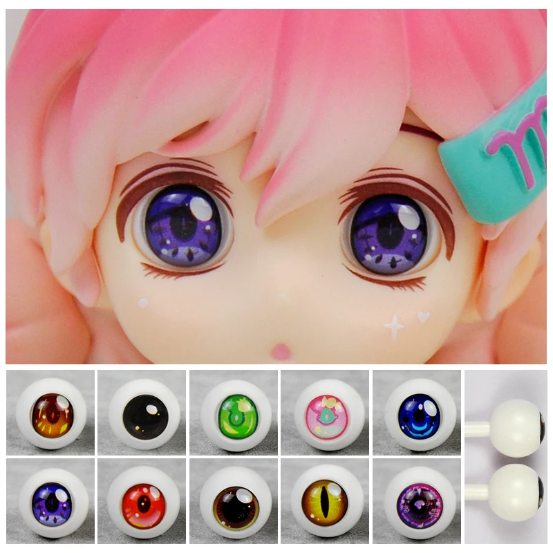 11mm Diameter Acrylic Eye For 1/12 BJD Doll Different Colors Eyes DIY OB11,GSC,YMY,obitsu11doll Accessories