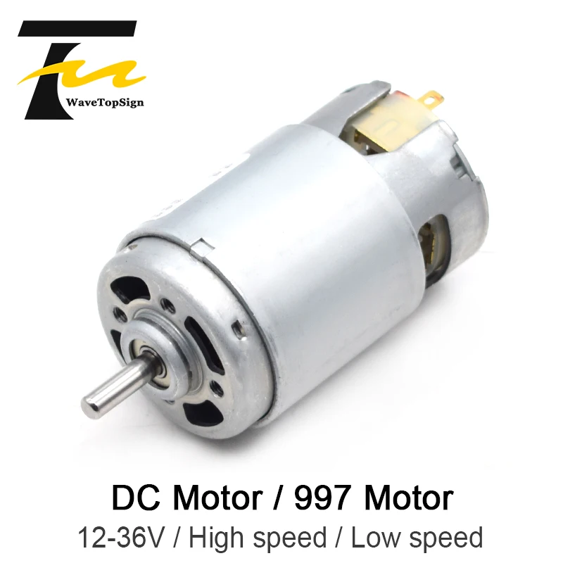 997 Powerful DC Motor Input Voltage DC12-36V High Speed Motor Silent Ball Bearing Motor