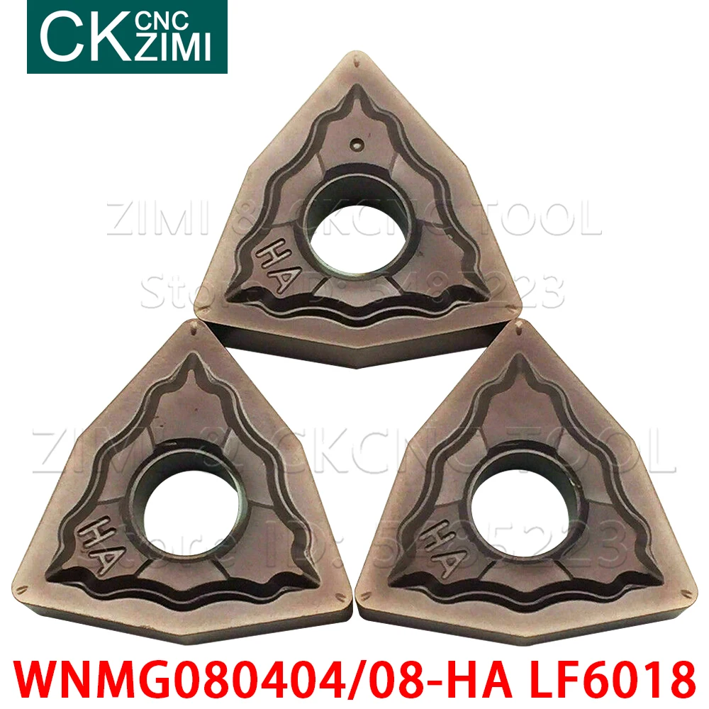 

10PC WNMG080404-HA WNMG080408-HA WNMG431-HA WNMG432-HA LF6018 Carbide Turning Inserts lathe cutter CNC tools for stainless steel