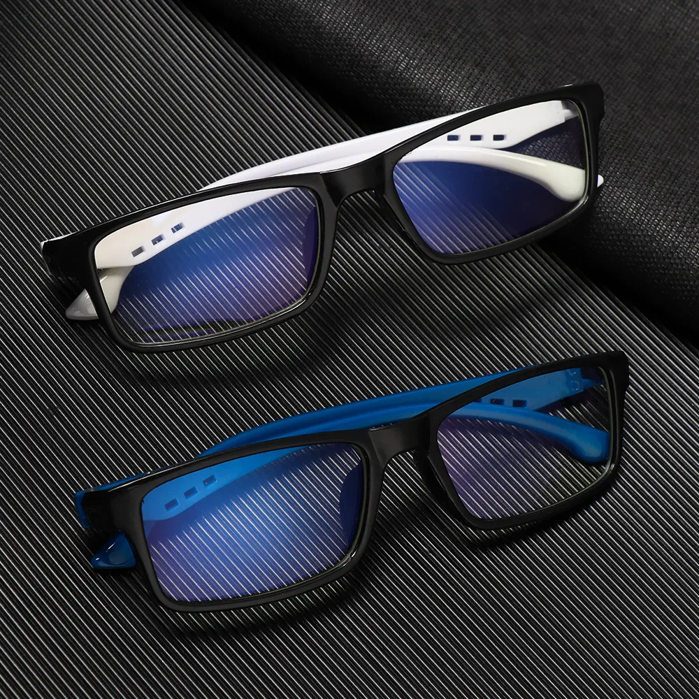 1Pc Anti Blue Light Glasses Oversized Gaming Computer Glasses Men Women Ultra Light Frame Eyeglasses Square Eyewear Dropship