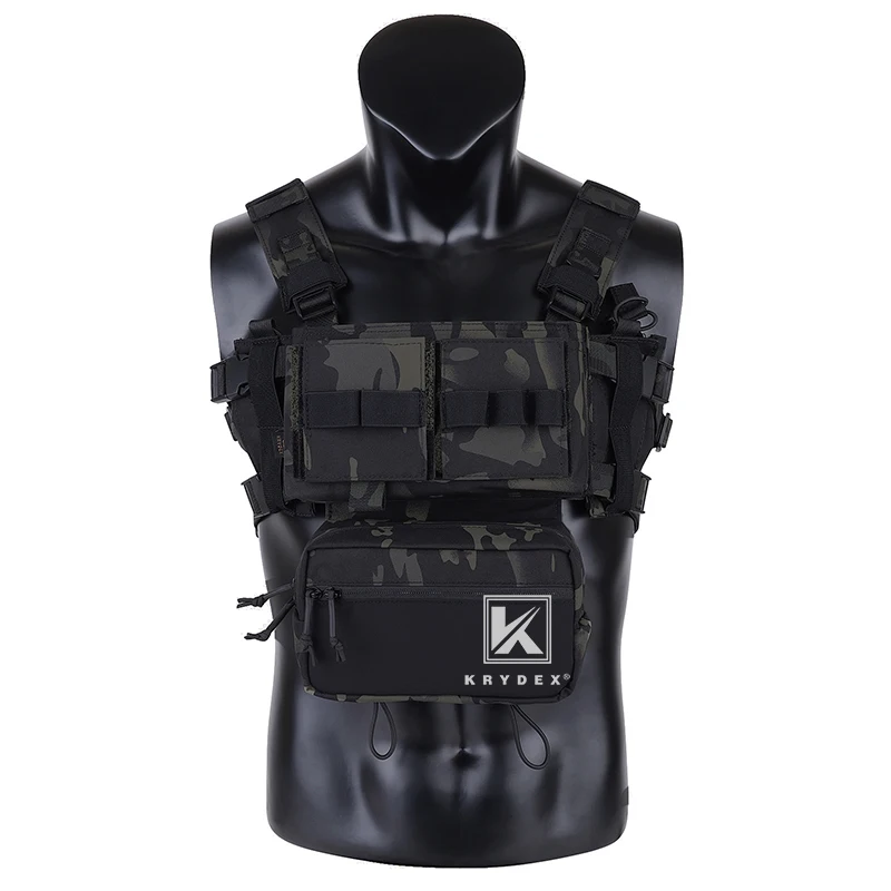 KRYDEX MK3 Tactical Chest Rig w/ 5.56 223 Magazine Pouch Spiritus Airsoft Hunting Paintball Outdoor Combat Carrier Vest