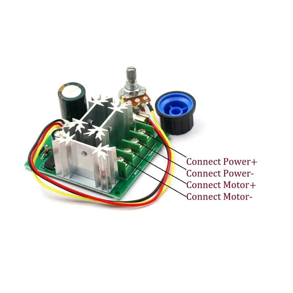 Upgraded 6V-90V 15A DC Motor Pump PWM Speed Controller 16KHZ Regulator Module Board