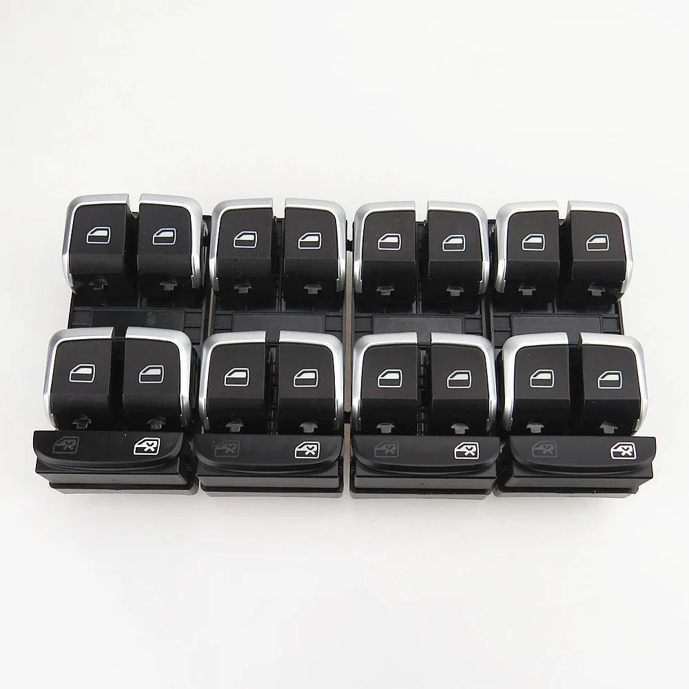 

4x Driver Master Control Window Door Lock Button Control Switch For A4/S4 B8 A5/S5 4 door 2008-2011 8KD 959 851 A