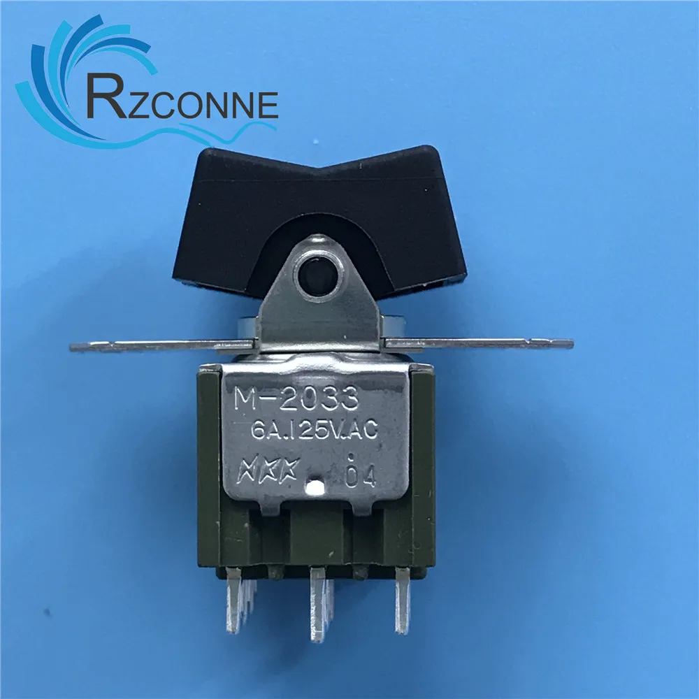 Interruptor de Control Industrial para M2033TNW01-DA, interruptor basculante 3PDT 6A 125V