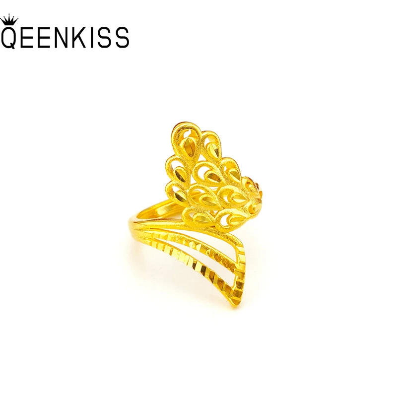 

QEENKISS Gold Vintage Phoenix Ring For Women Female Wedding Party Birthday Christmas Bride Mother Girlfriend Ladies Gifts RG534