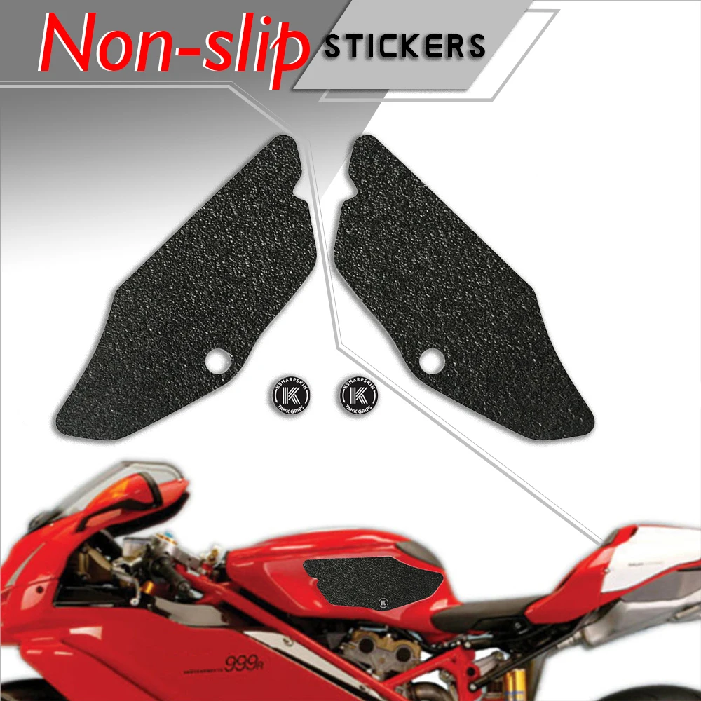 

Motorcycle tank grip fuel tank traction pad side knee grip friction protector sticker for DUCATI 2003-2006 749 2003-2006 999