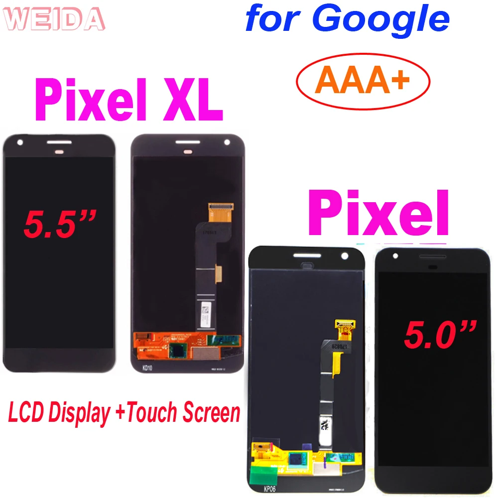 For Google Pixel XL 2 2XL Pixel 3 3A 4 LCD Display Touch Screen Digitizer Assembly For Pixel 2XL 3XL Pixel 3AXL 4XL Display