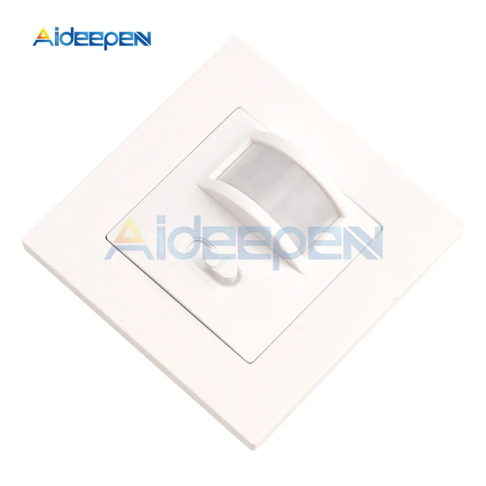 AC 110V-220V LED PIR Infrarot-Detektor IR Infrarot-Bewegungssensor-Schalter Ein/Aus Wandschalter mit Einstellbarer Zeitverzögerung für Zuhause – Detail 13