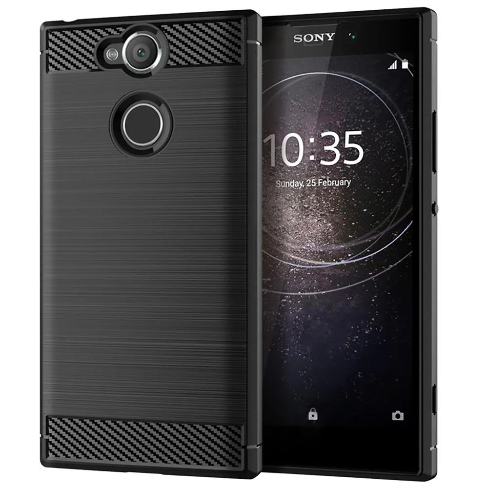 For Sony Xperia XA2 Plus H4413 Case Colored Carbon Fiber Skin Soft Silicone Cover Case For Sony Xperia XA2Plus XA2 Ultra H4213