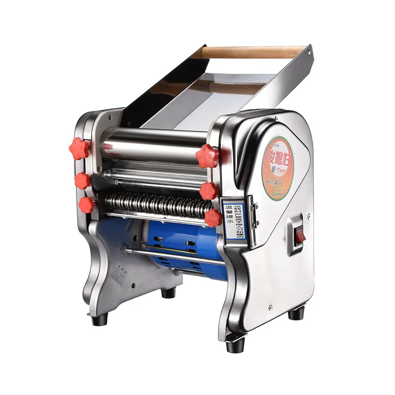 Electric Dough Roller Stainless Steel Dough Sheeter Commercial Pasta Maker Machine 220V Roller and Blade Changeable 5.0