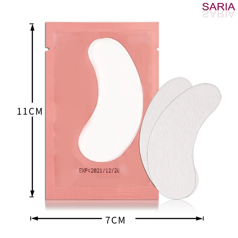 20 paia di etichette private sotto la benda sull'occhio in schiuma per ciglia, protezioni per occhi, estensioni delle ciglia per kit di sollevamento delle ciglia