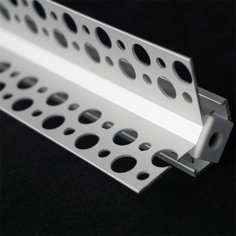 5-30pcs/lot 200cm positive and negative angle plaster board embedded led aluminium profile ,10mm tape channel housing rigid bar