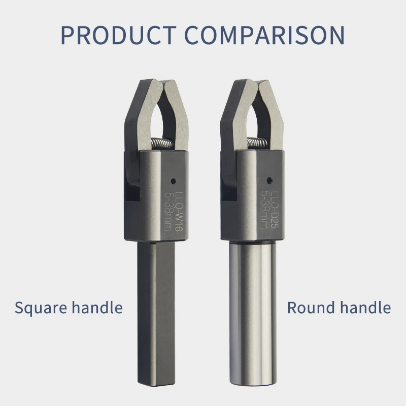 Imagem -06 - Extrator Automático Llq-w16 20 25 32 Llq-d20 25 32 Alimentador Cnc Duas Garras Sqaure Barra Redonda Extrator Clipper Back-pull Tornos Extrator