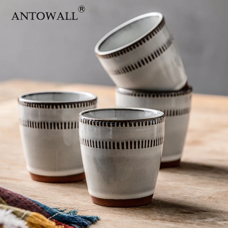 ANTOWALL Tea Cup 2021 NEW Ceramic Coffee Cup 160ml Teacups Kiln Glazed Water Cup