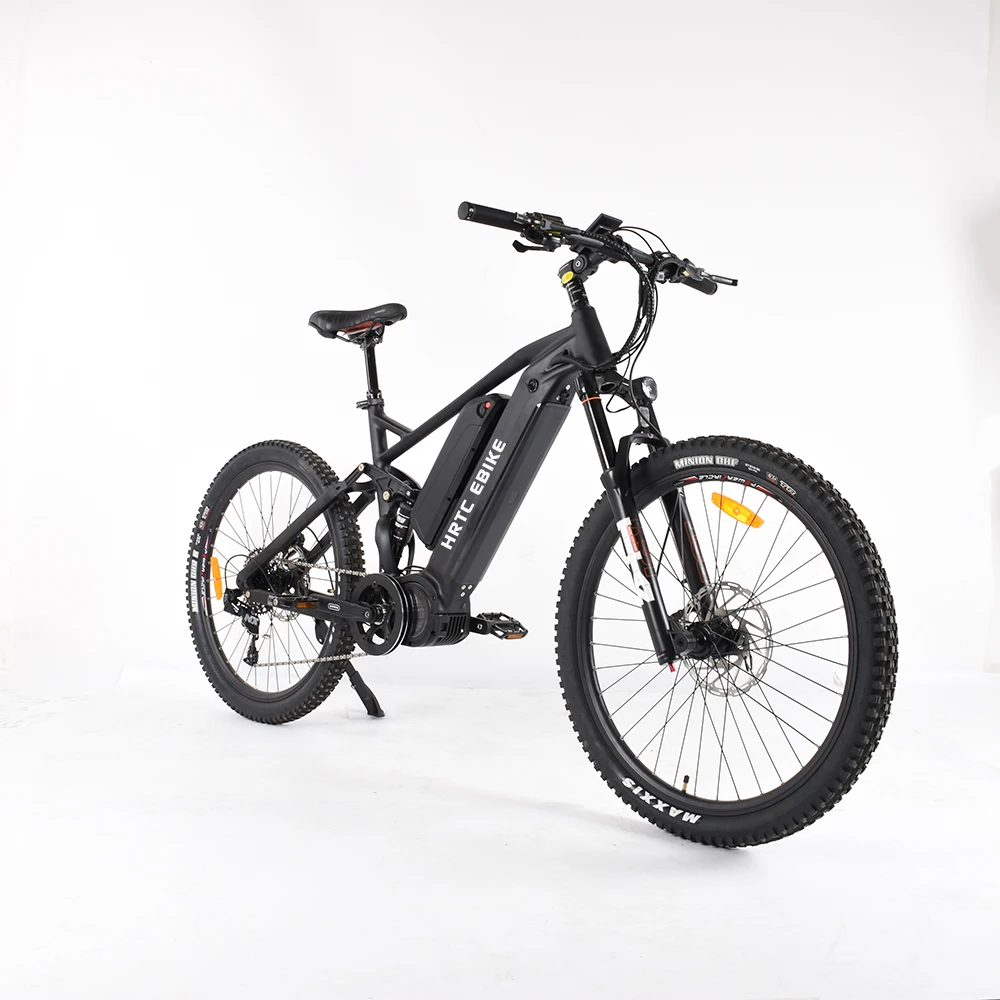 27.5 XC full shock electric mountain ebike bafang 48v1000w mid motor 48v31ah Li-ion lithium battery torque Cross Country Emtb