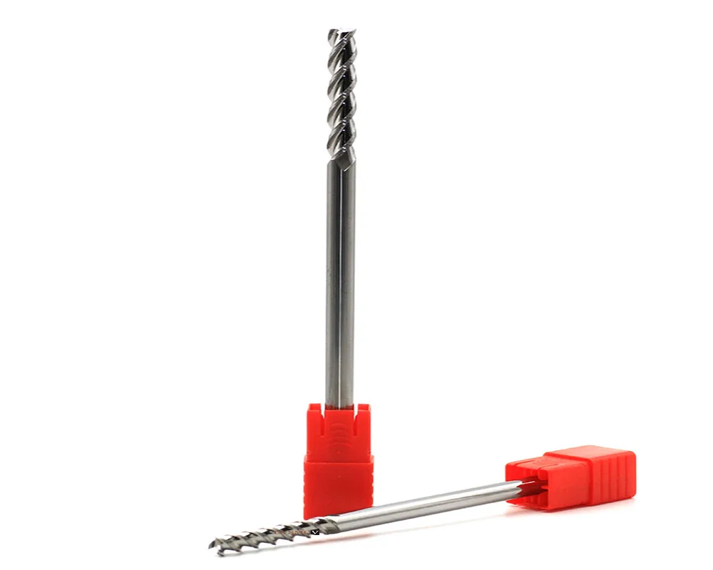 HRC60Milling Cutter Alloy Coating Tungsten Steel Tool Aluminum Cnc Maching 3 Blade Endmills Top Milling Cutter Wood Milling Cut