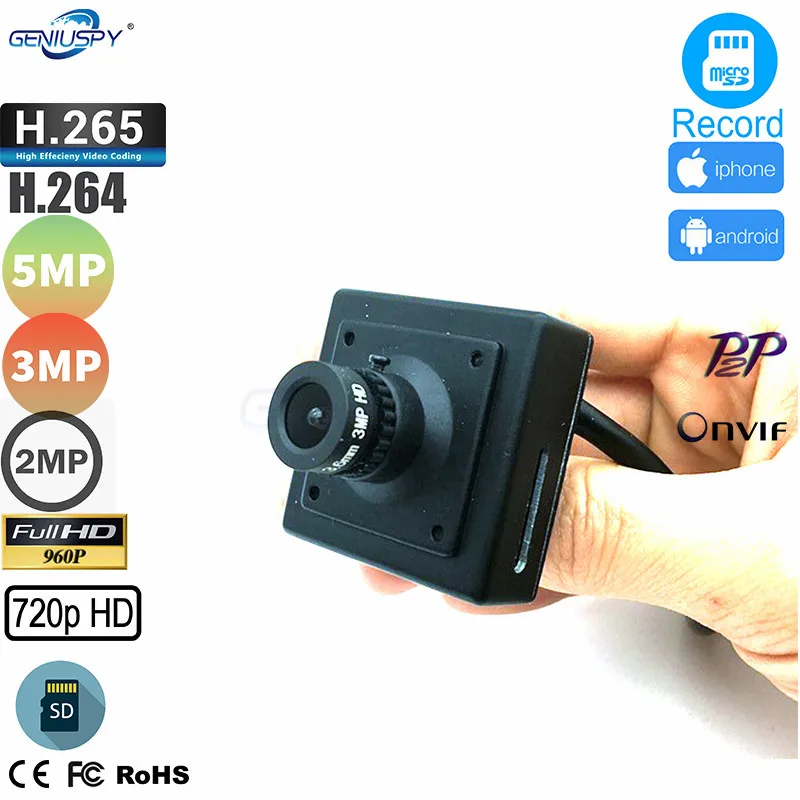 Piccola P2P 720P 1.3MP 2MP 3MP 5MP HD Sd Card Mini telecamera IP nascondi supporto telefono videosorveglianza sicurezza IP CCTV Cam