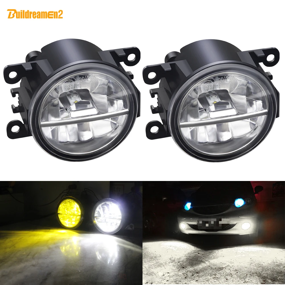 

2 X LED Fog Light For Suzuki Jimny Swift SX4 Grand Vitara Alto XL7 Splash Ignis Hustler Baleno Car Front Bumper Fog Lamp DRL 30W