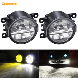 2 X LED Fog Light For Suzuki Jimny Swift SX4 Grand Vitara Alto XL7 Splash Ignis Hustler Baleno Car Front Bumper Fog Lamp DRL 30W