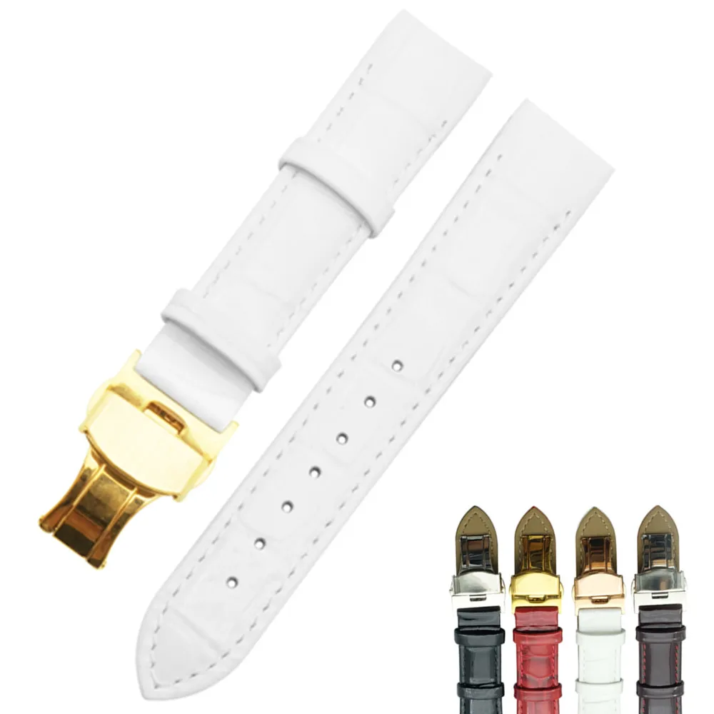 18mm Patent Leather Ladies Watch Strap Watch Bands 1853 Woman Bracelets Clock Female Belts for  T035210 207