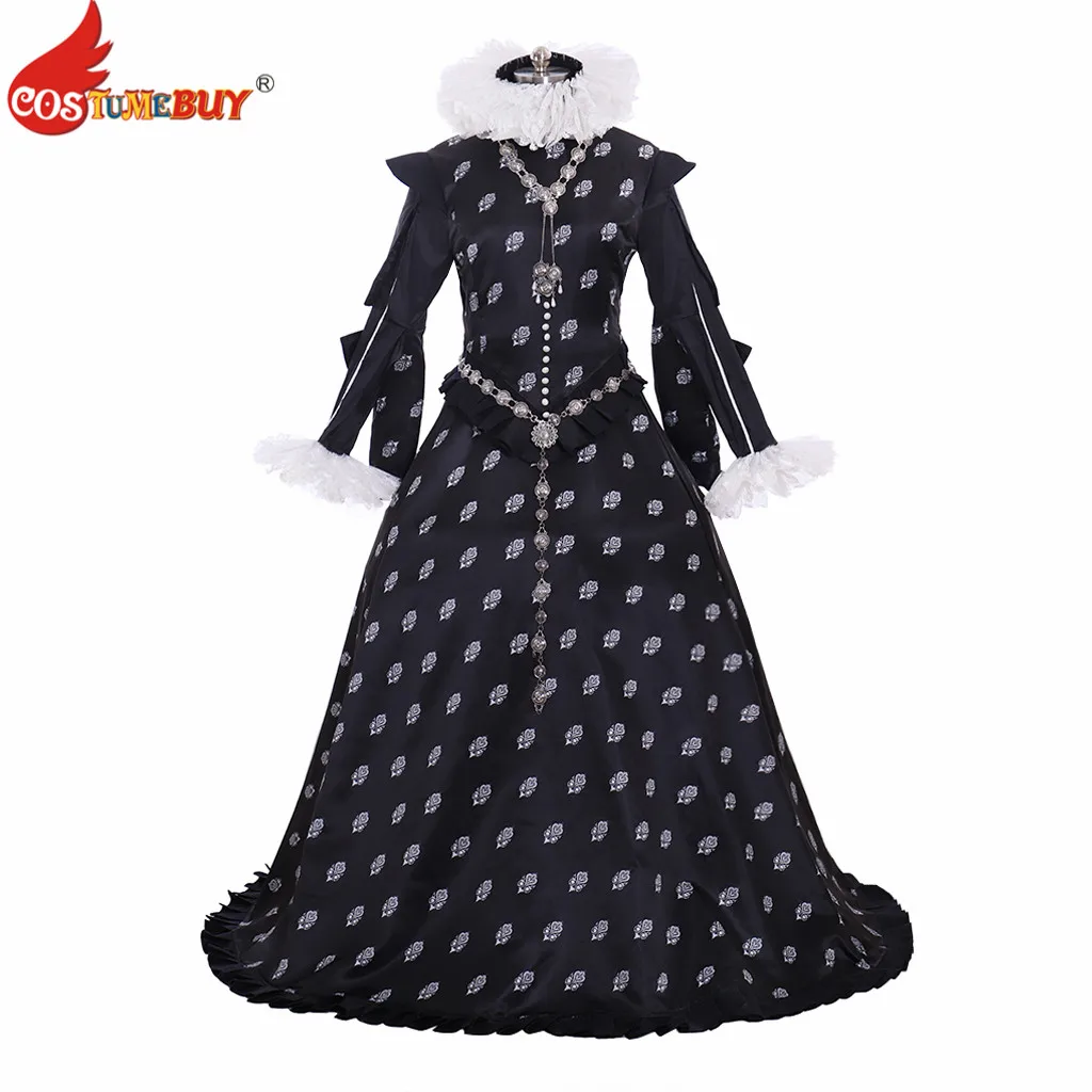 

Costumebuy Tudor Elizabeth Queen Ball Gown Dress Medieval Renaissance Women Ruffle Dress Custom Made