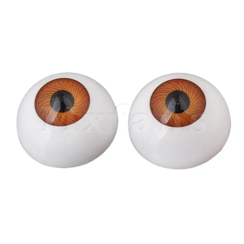 Mxfans 8X Acrylic Plastic Bear 26mm Puppet Eyeball Doll Making Half Round Exquisite