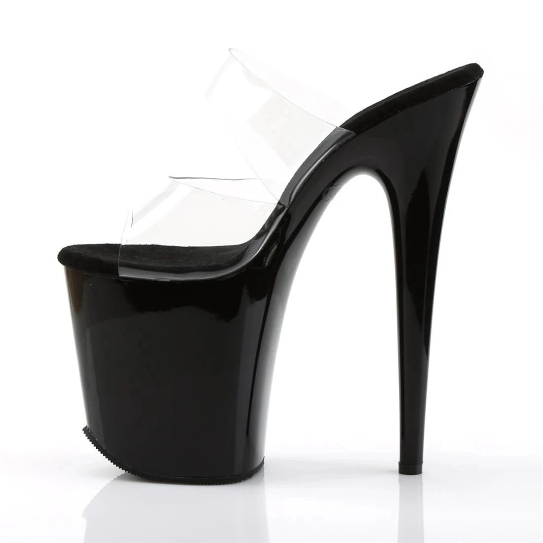 9 inch pole dancing high-heeled shoes, 23cm model stage transparent vamp ultra-high heel slippers