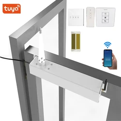 Abridor de janela elétrico inteligente ac220v wifi para janela de batente perto/aberto casa controle remoto rf y sensor de chuva opcional