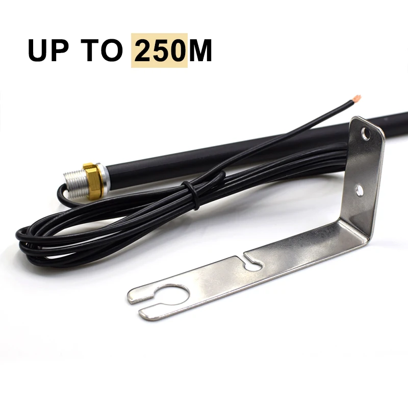 New 433MHz Antenna Ultra-long Distance Extender Up to 250m 433.92MHz 2m Cable. Work With Garage Remote Control Gate Door Opener