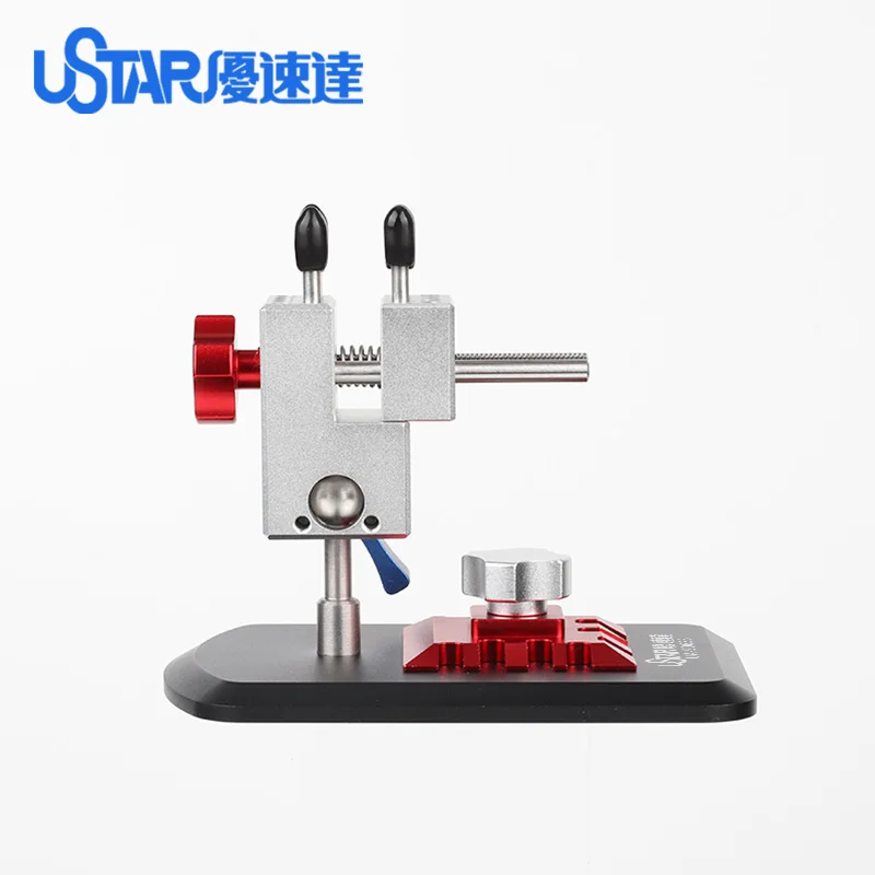 USTAR 2 in 1 Etching Sheet Parts Bender And Vise 360° Unviersal Tool Holder For Gundam Mecha Military Model Making DIY Tools