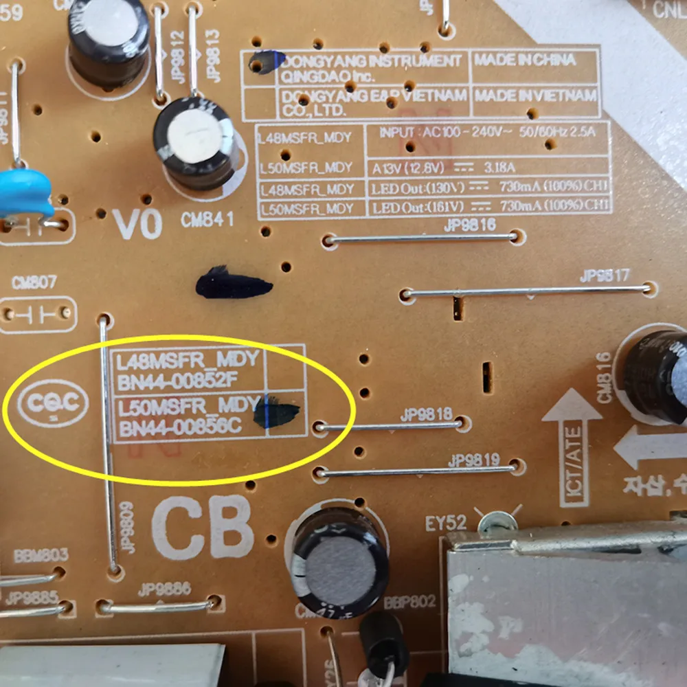 Power Board การ์ด Supply BN44-00856C L50MSFR_MDY สำหรับ UN50M5300 UN49J5200AF UE49J5200AW UE49M5000AKXZT HG49EE590HK HG49NF690GFXZA