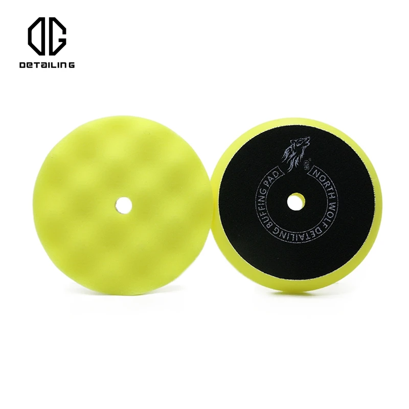 5 inch  Wave Style Foam Balance Buffing Pad 3 Step Orbital Polishing Pad for Rotary Backing Plate