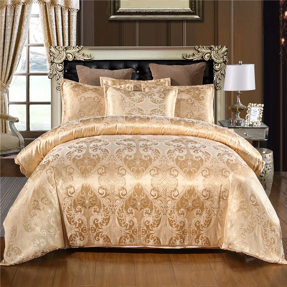 LISM Luxury Jacquard Bedding set Single Queen King Size Duvet Cover Set Bed Linen Quilt Cover