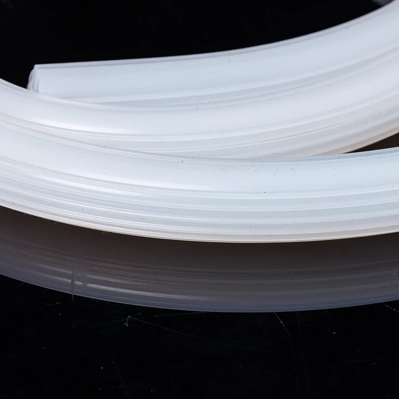 Imagem -03 - Fita de Vedação de Borracha de Silicone em Forma de e Tira Resistente a Altas Temperaturas 5m Branca