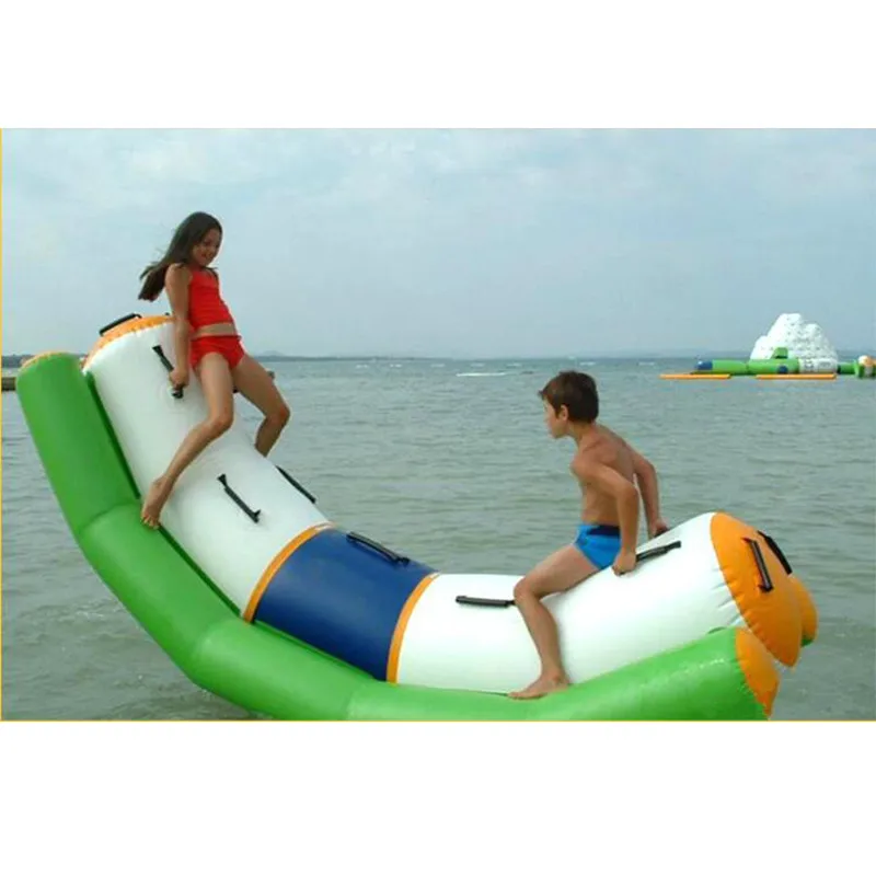 Inflatable Water Toy Seesaw  Boat Water Park Large Water Slide Equipment Thick PVC Inflatable Water Swing Water Game