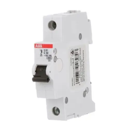 S201-C32 10113612 2CDS251001R0324 Circuit Breaker, Supplementary, C Curve, 1-Pole, 32A, 6kA, 480Y/277VAC, UL1077